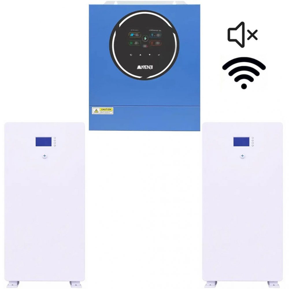 a-6995269073_5-kvt-1000x1000 5 кВт + 10.24 кВт*г Комплект інвертор Anenji з WiFi + 2 настінних акумуляторів Daxtromn 48V/100Ah LiFePO4 для резервного живлення - Зображення 1